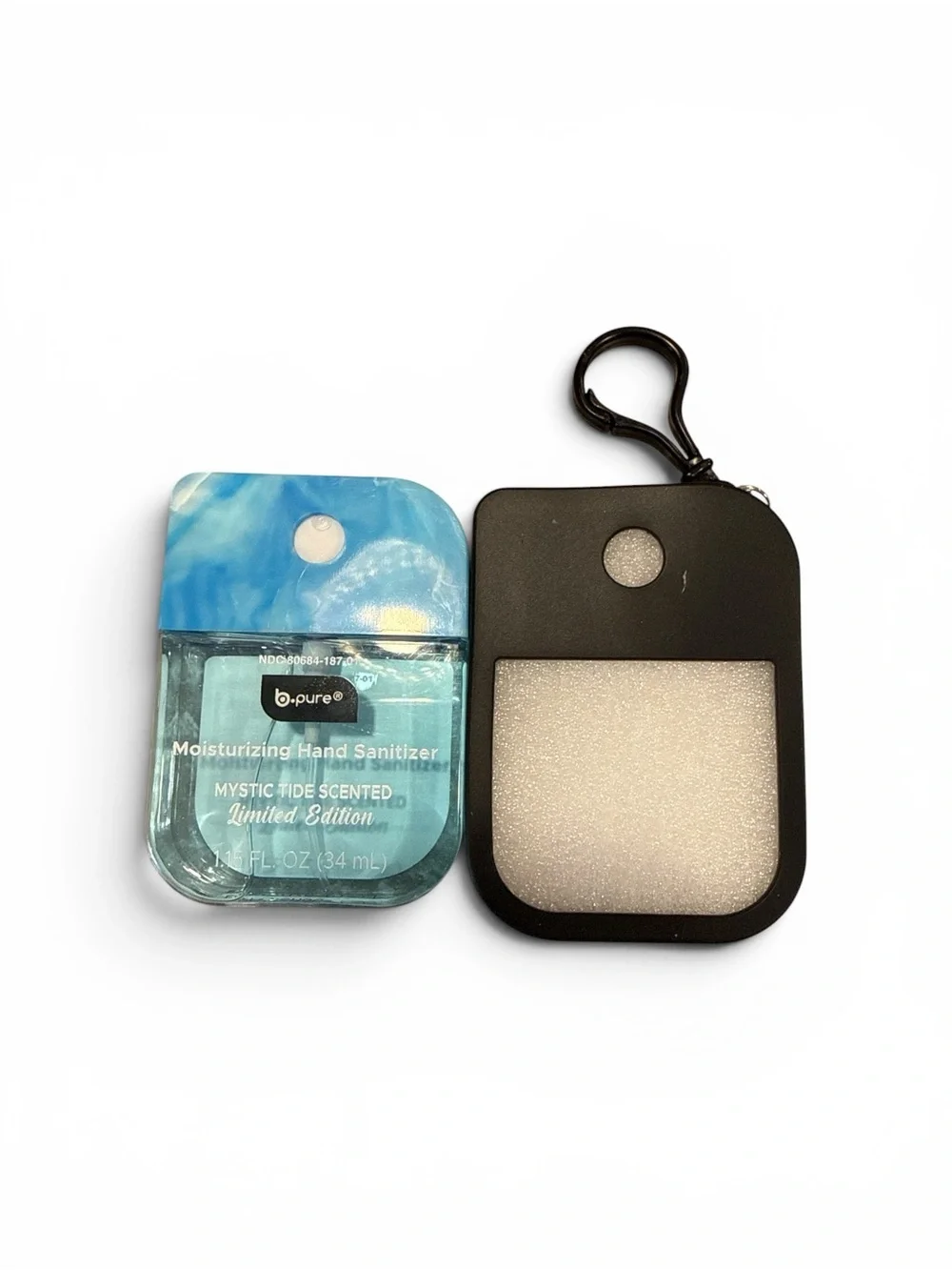 You choose Moisturizing Hand Sanitizer with Black Keychain Case